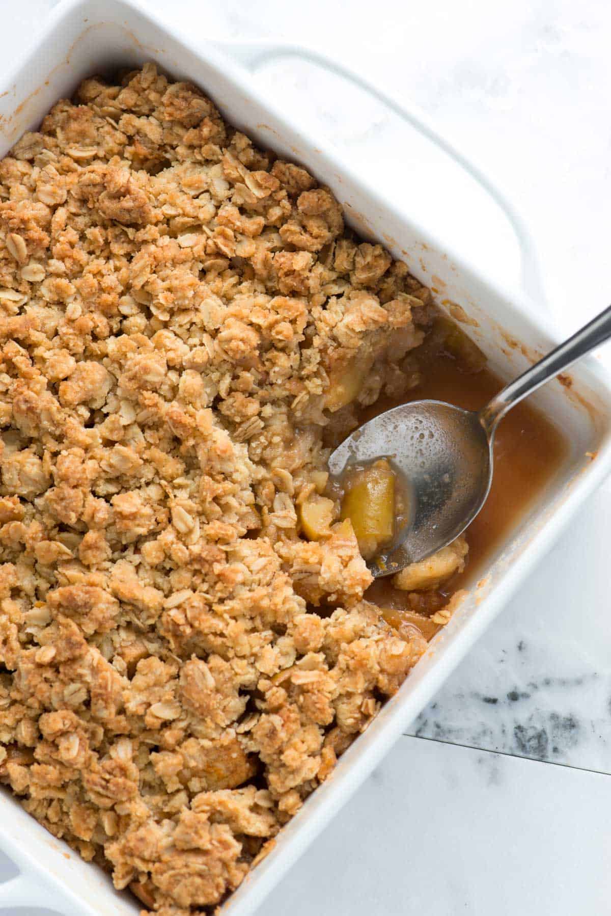 Easy Apple Crisp Recipe with Oats