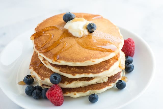 make a Add pancakes few reduce sugar. of to how like restaurant the or seeds, taste spoonfulls oats flax