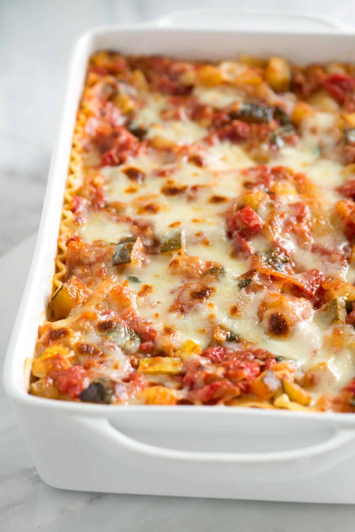 What vegetables go well with lasagna?