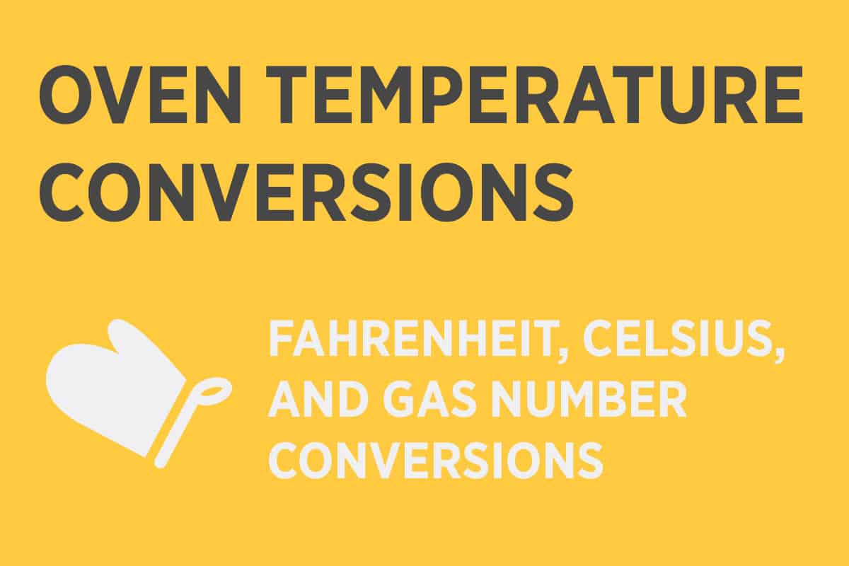 Where can you find a temperature conversion chart?