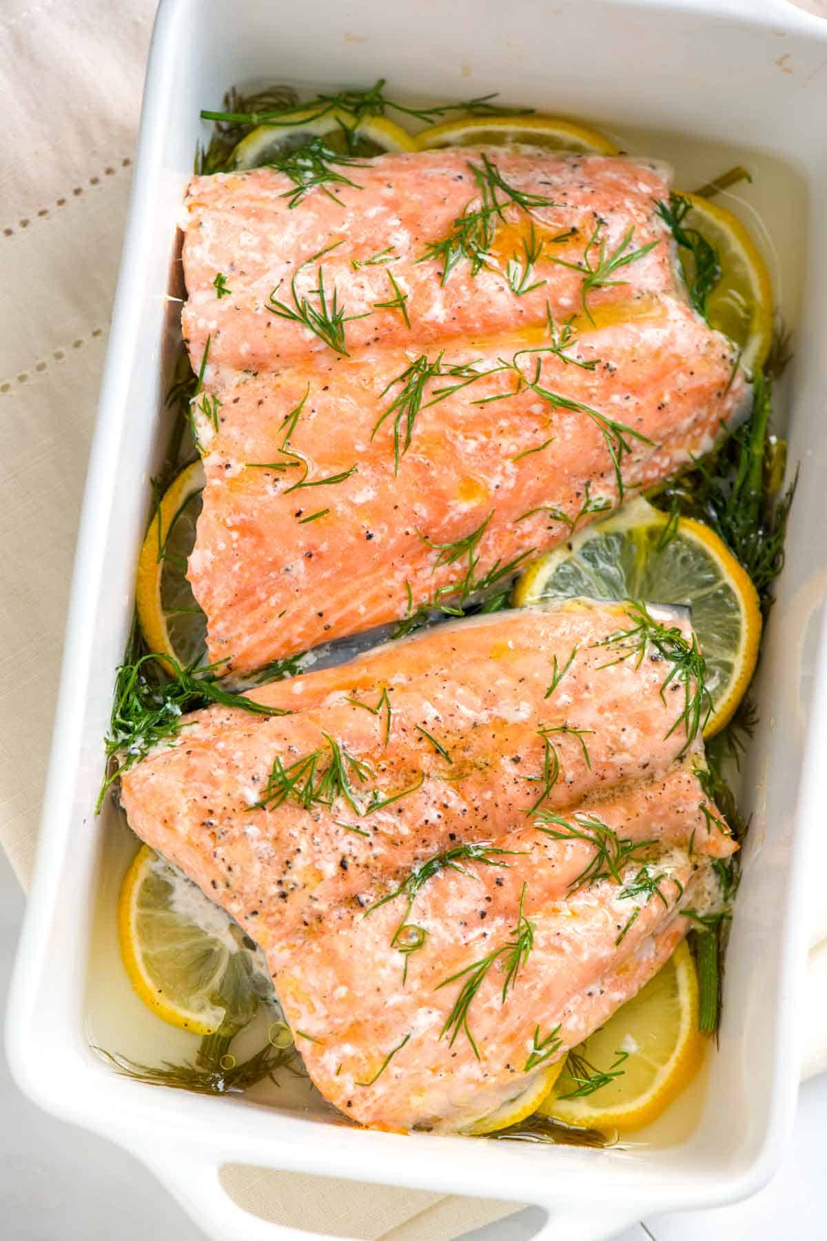 Perfectly Baked Salmon Recipe with Lemon and Dill