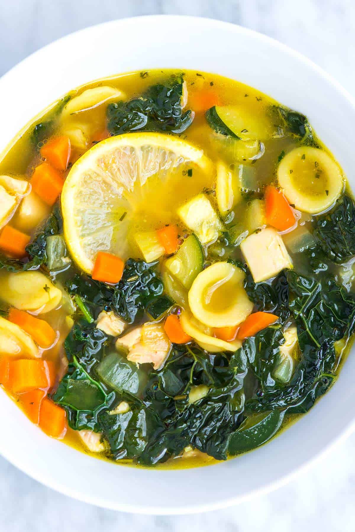 Lemony Chicken Vegetable Soup Recipe