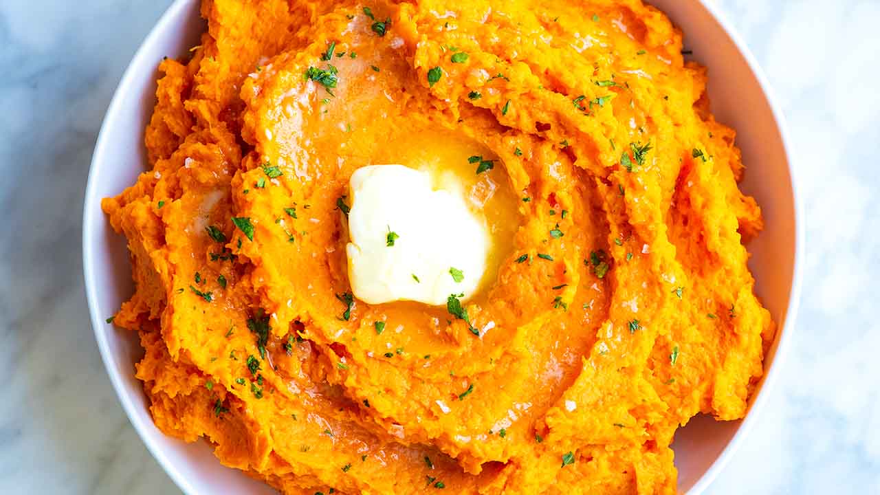 Mashed Sweet Potatoes Recipe Video