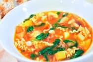 Easy Minestrone Soup Recipe with Sausage and Fennel