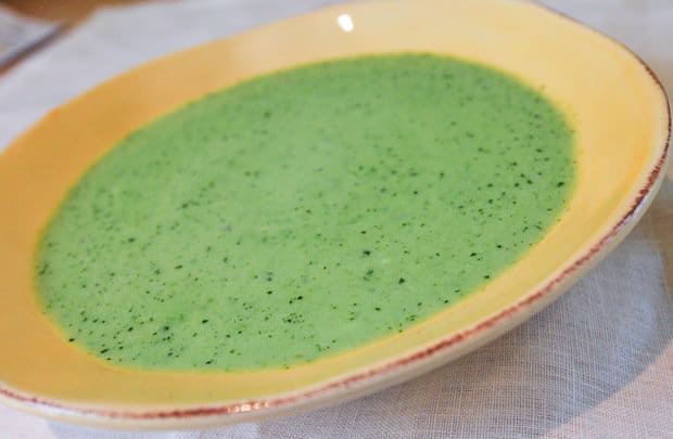 Creamy Pea Soup Recipe with Basil