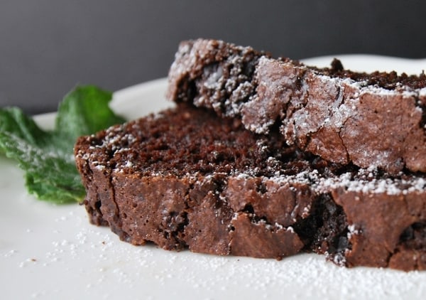 chocolate zucchini bread sliced