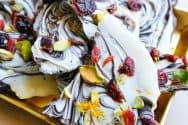 Swirled White and Dark Chocolate Bark