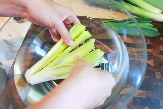 How to Clean Leeks - Step 3