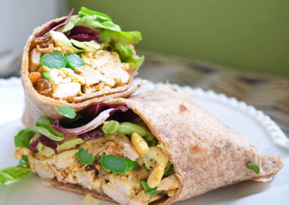 Curry Chicken Salad Wraps