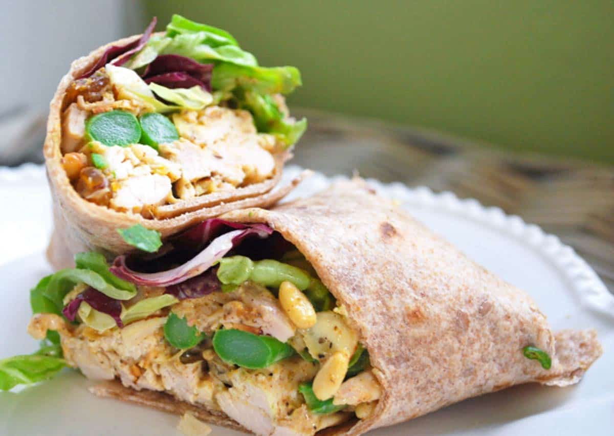 Ultimate Curried Chicken Salad Wraps