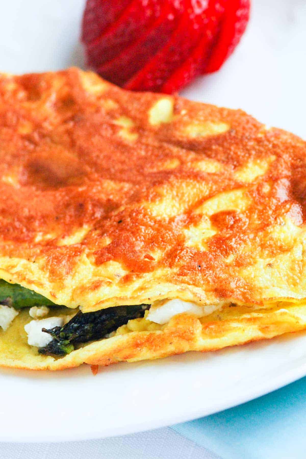 Asparagus Omelette with Goat Cheese