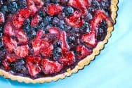 Homemade Blueberry and Strawberry Tart Recipe