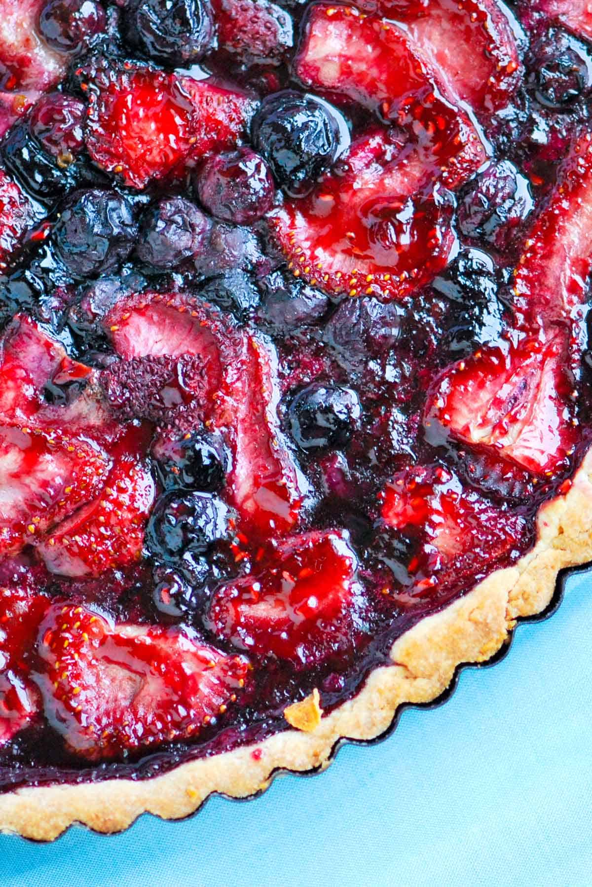 Blueberry and Strawberry Tart Recipe