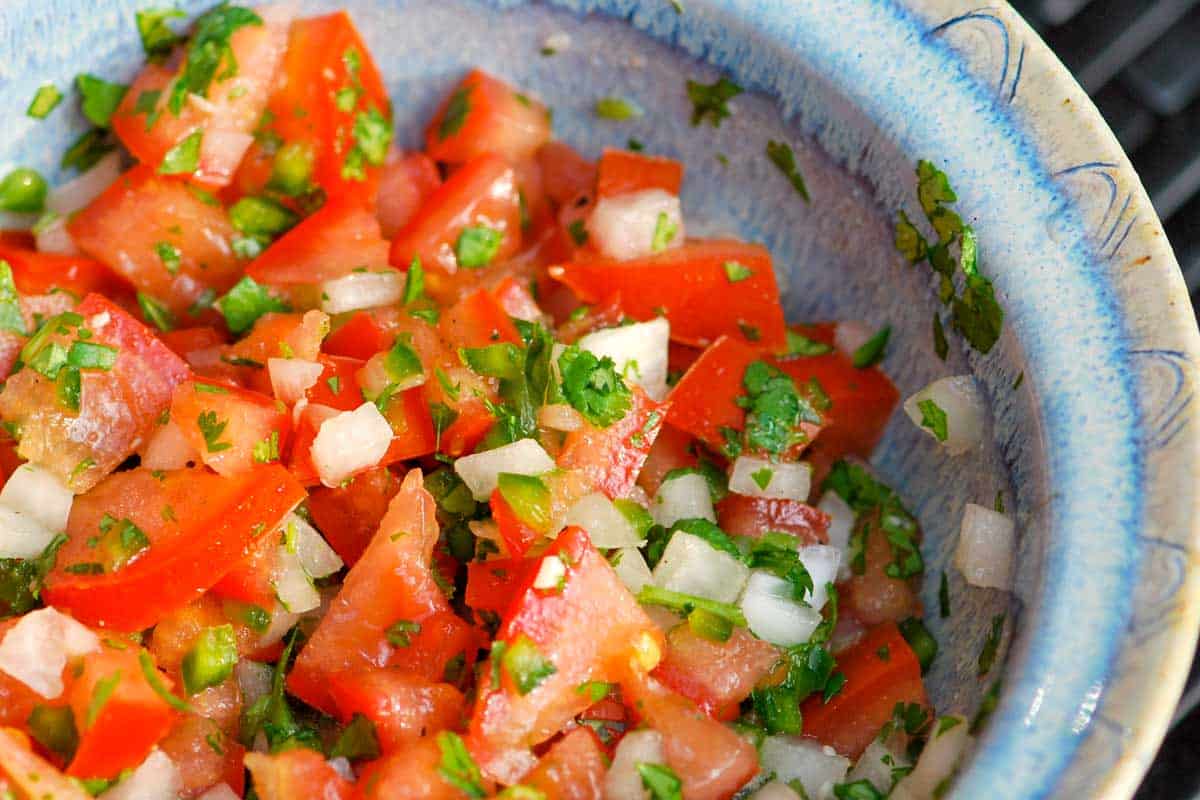 Homemade pico de gallo