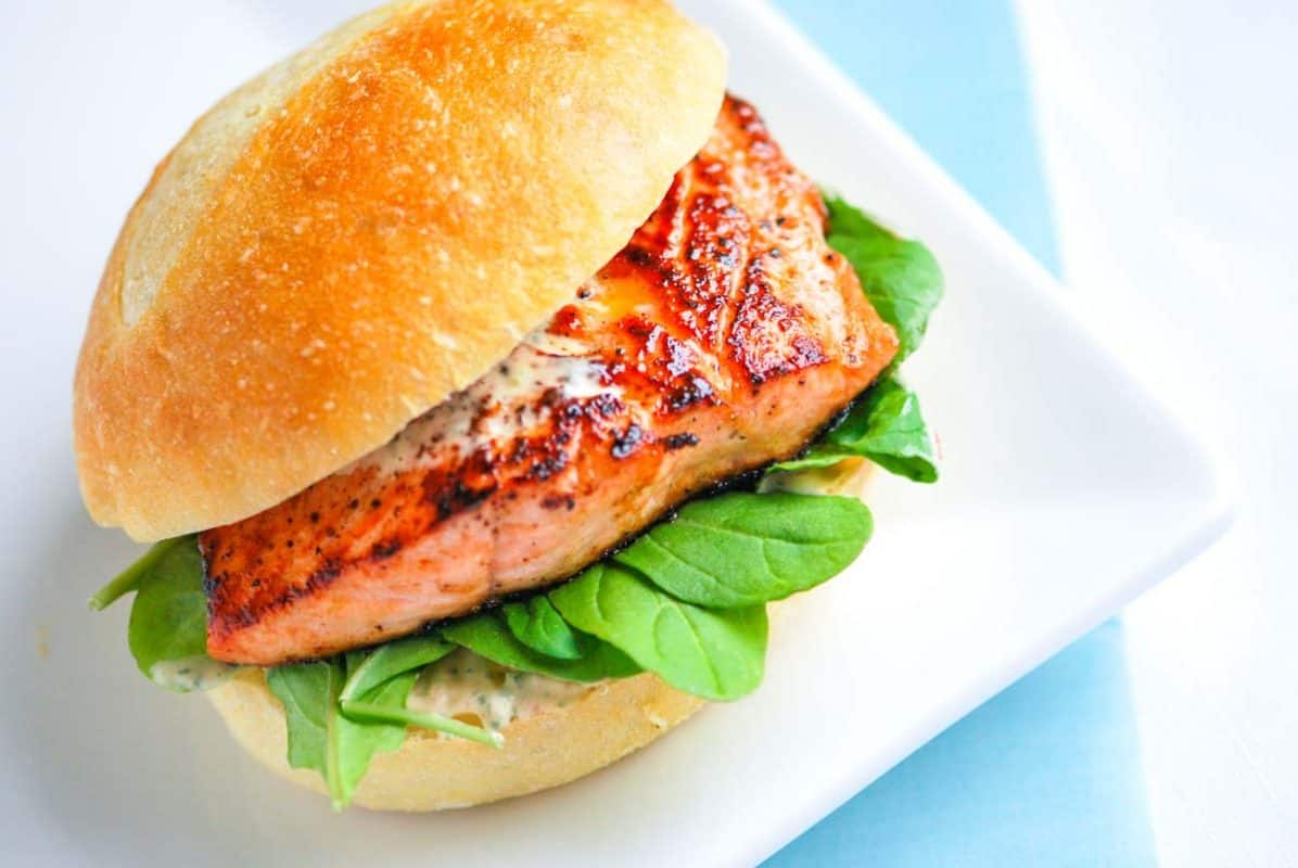 Chipotle Salmon Sandwiches