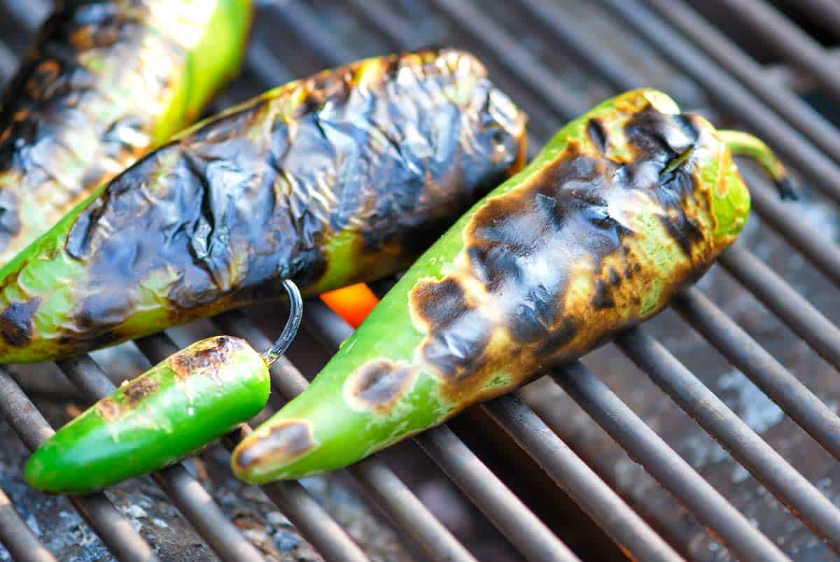 Queso Blanco Burger Recipe Roasting Peppers