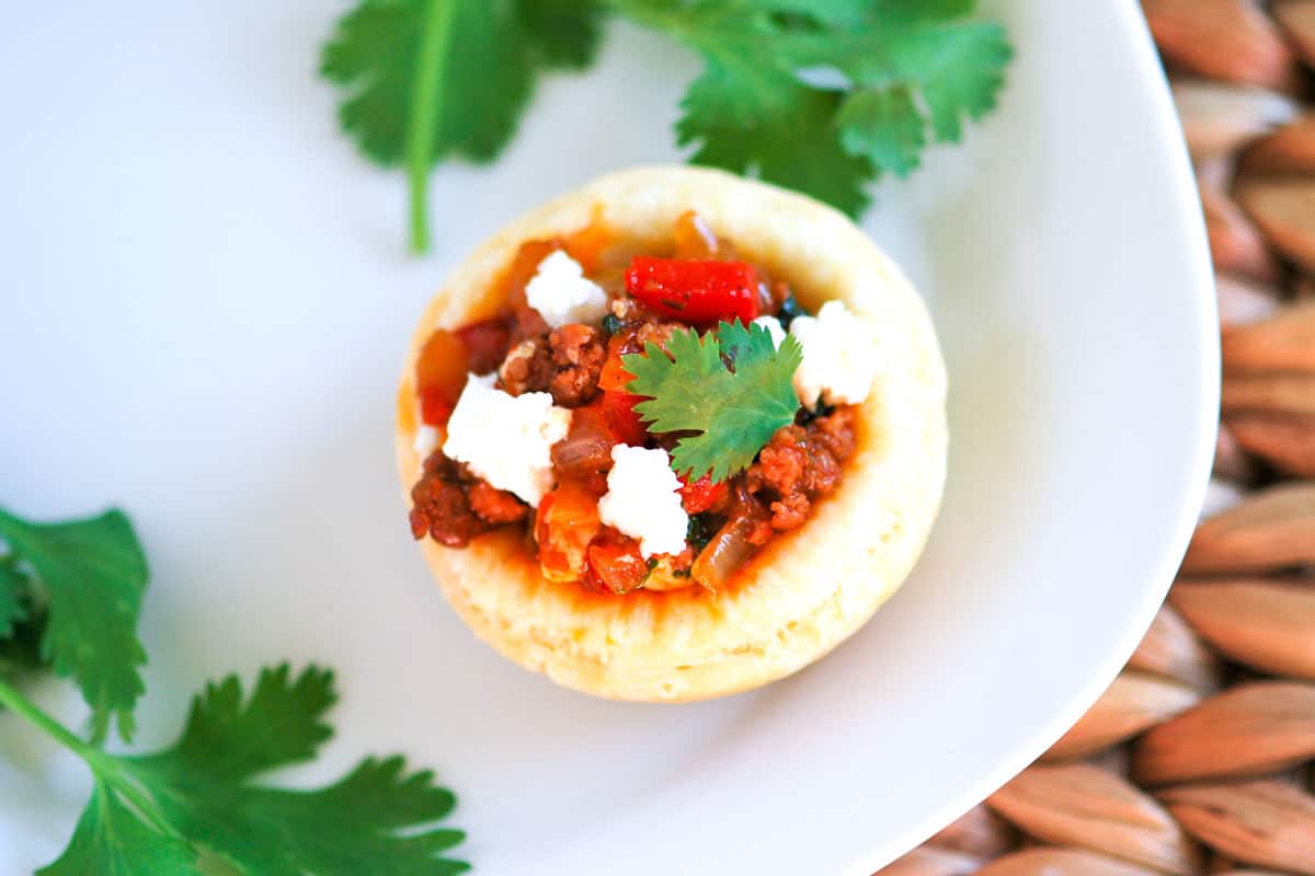 Mini Chorizo Sausage and Roasted Pepper Tart Recipe