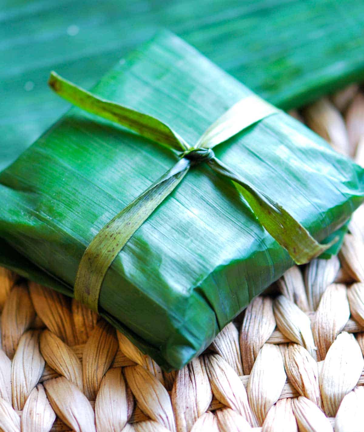 Vegetarian Banana Leaf Tamales Recipe