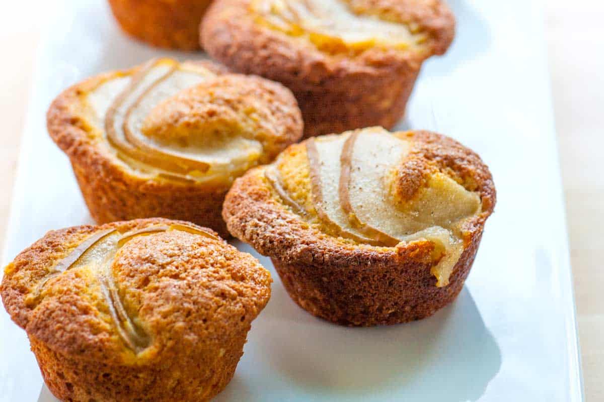 Pear and Vanilla Muffins