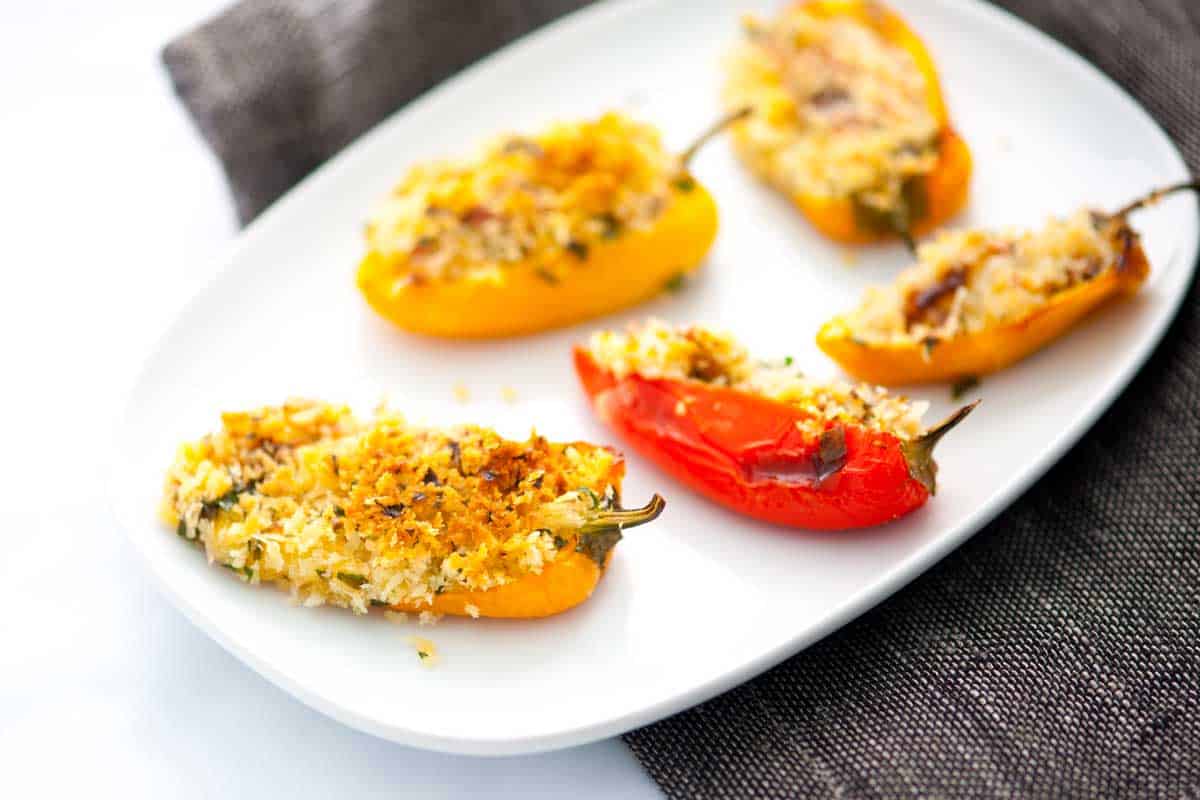 Cheesy Bacon Stuffed Mini Sweet Peppers