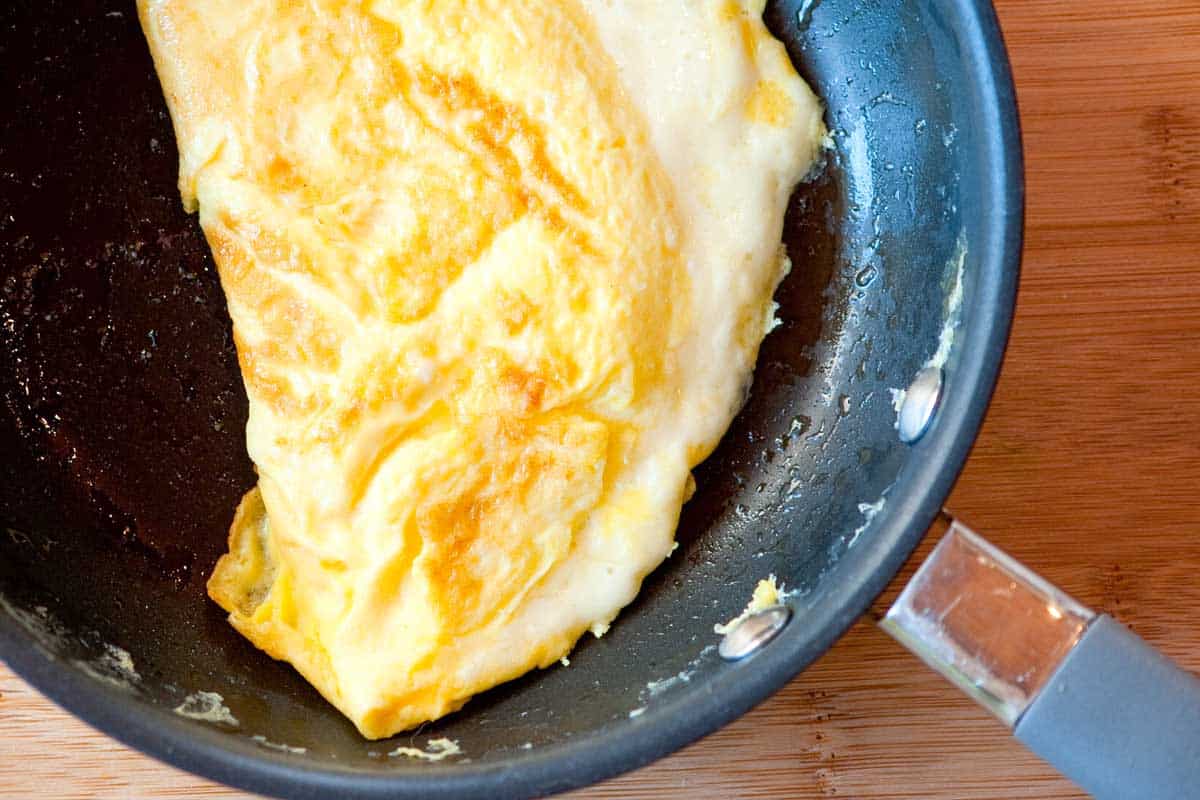 Swiss cheese omelet