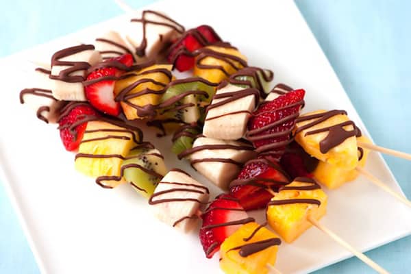 Frozen Fruit Skewers