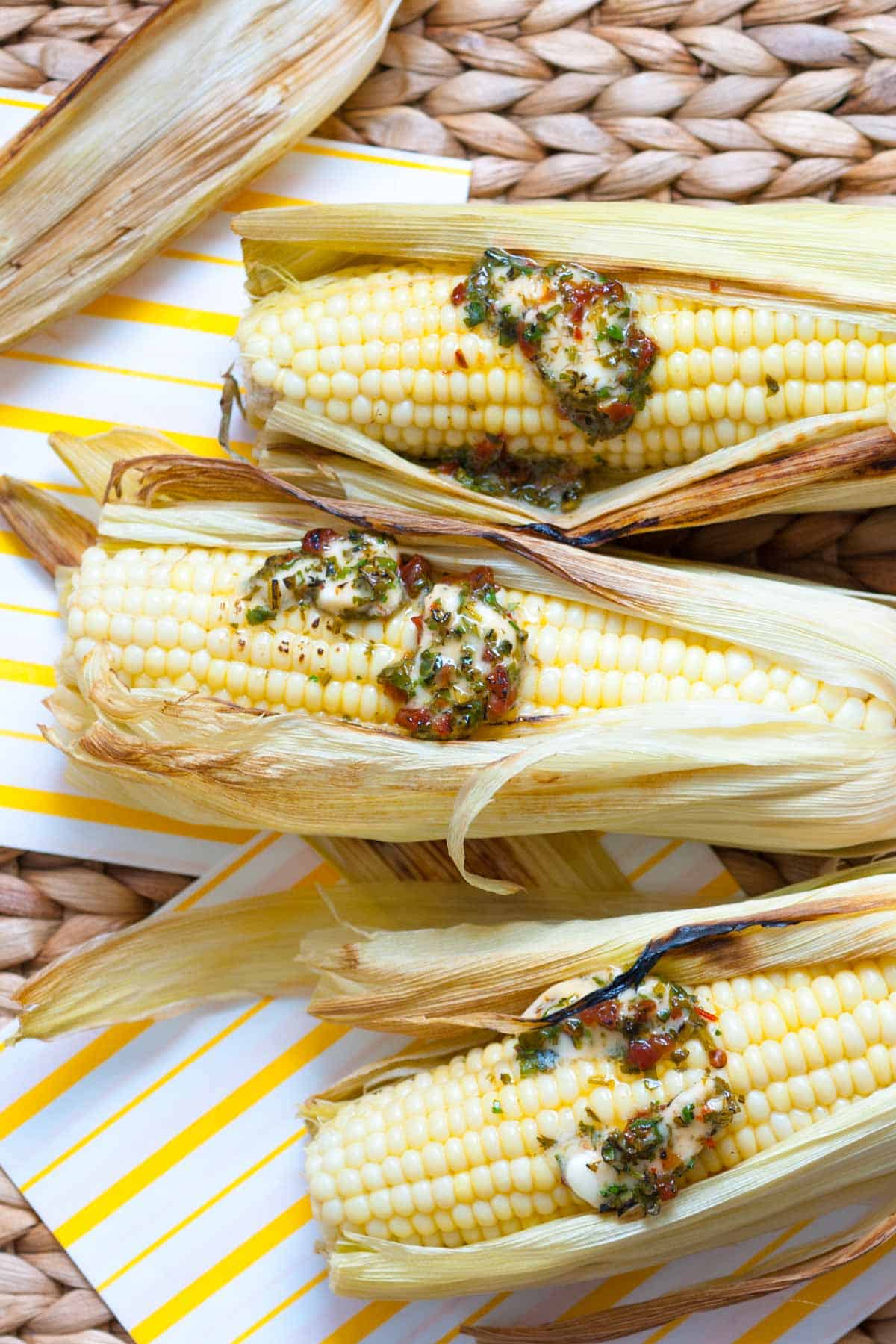 Roasted Corn with Chipotle Butter