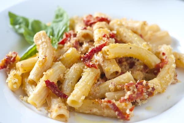 Rigatoni with Sun-Dried Tomatoes and Goat Cheese Recipe