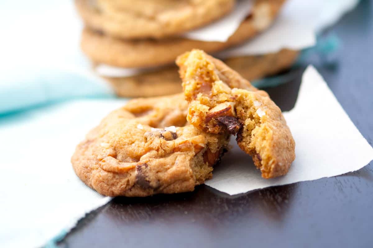 Salted Caramel Chocolate Chip Cookies Recipe