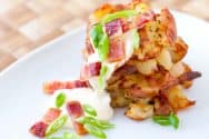 Bacon Roasted Smashed Potatoes Recipe