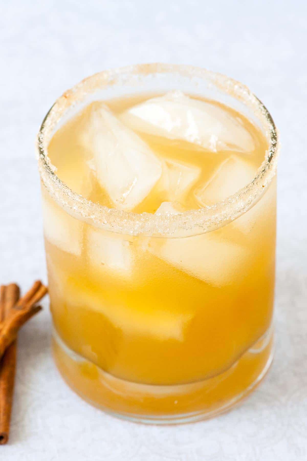 Chilled Spicy Spiked Cider Cocktail