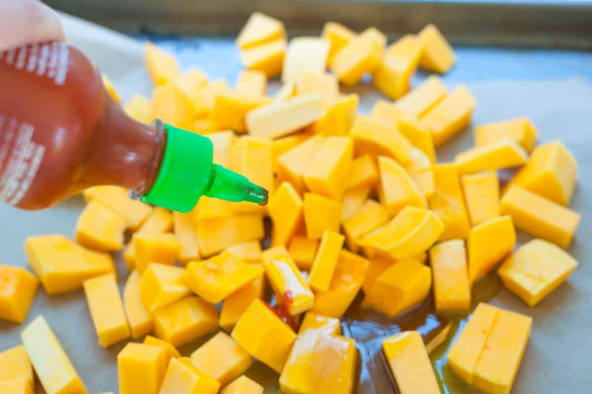 Ready to bake the squash