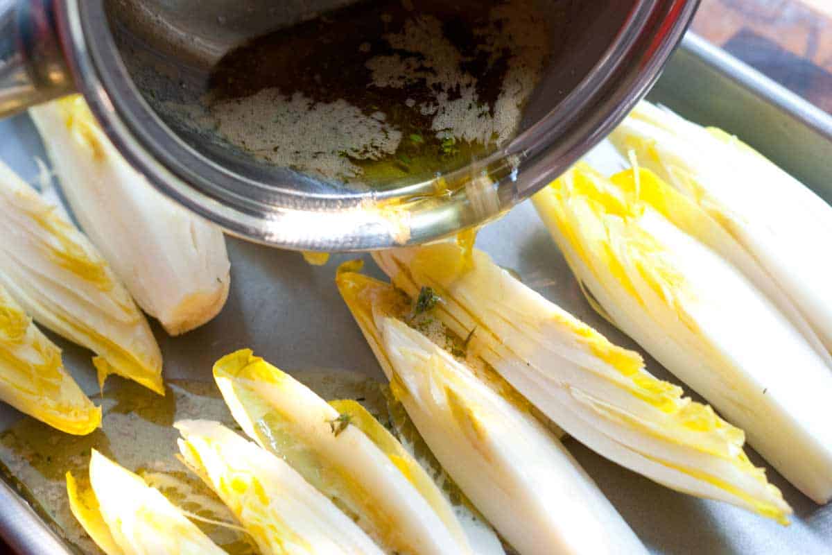 Maple Butter Roasted Endive Recipe Adding the maple butter