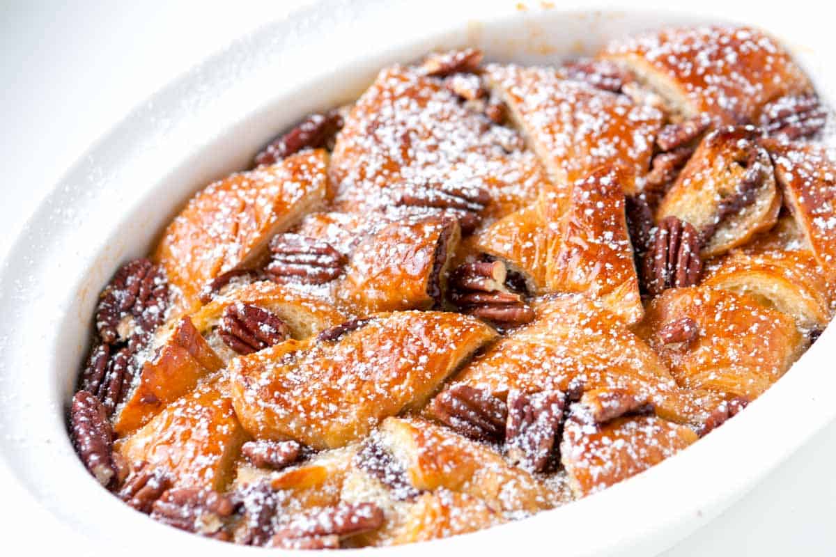 Nutella Croissant Bread Pudding Recipe Nutella Croissant Bread Pudding