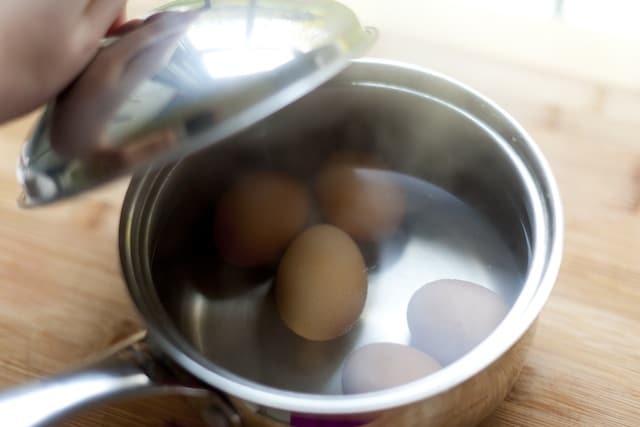 Cooking eggs for deviled eggs