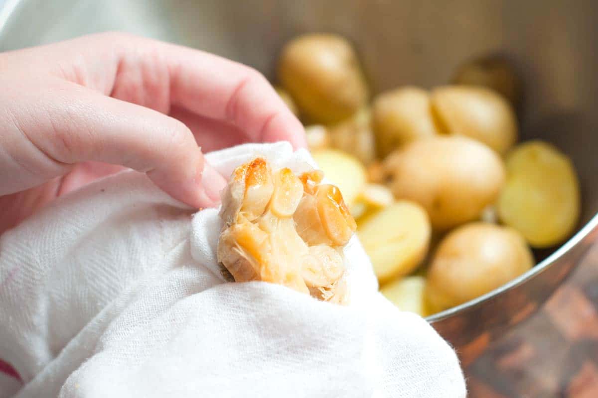 Roasted Garlic and Olive Oil Mashed Potatoes Recipe Roasted garlic