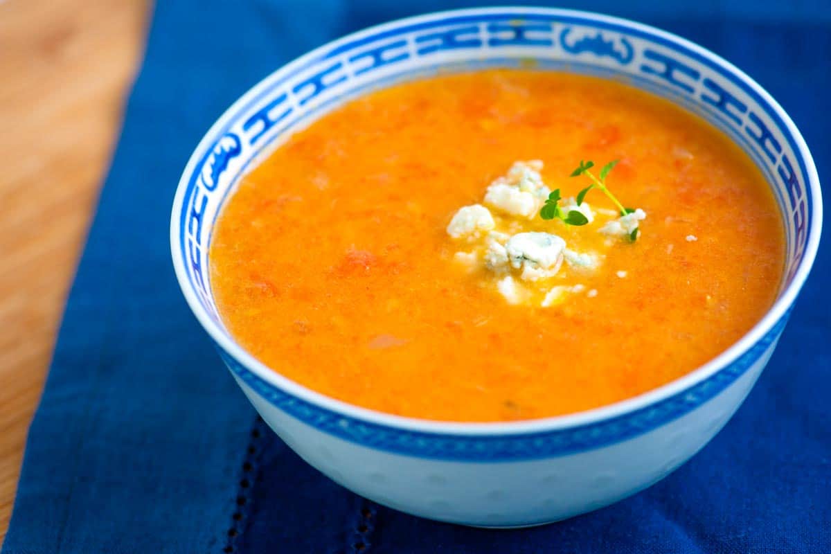 Roasted Tomato Soup with Lemon and Thyme