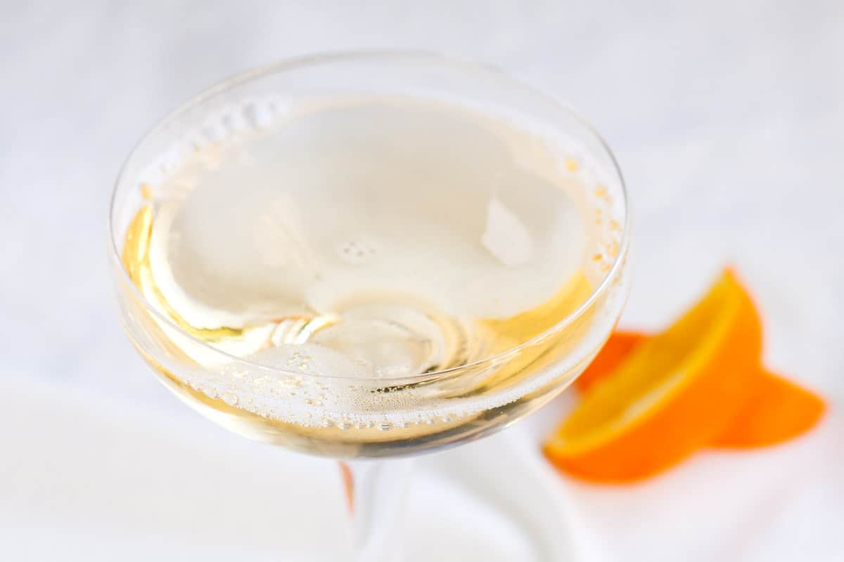 St Germain and Champagne Cocktail