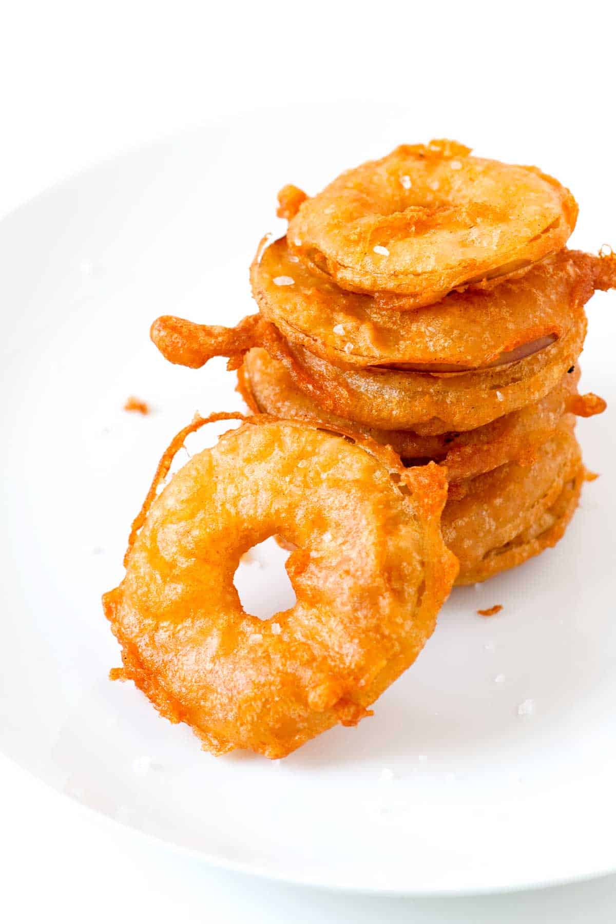 Crispy Beer Battered Fried Apples How to Make Fried Apple Rings