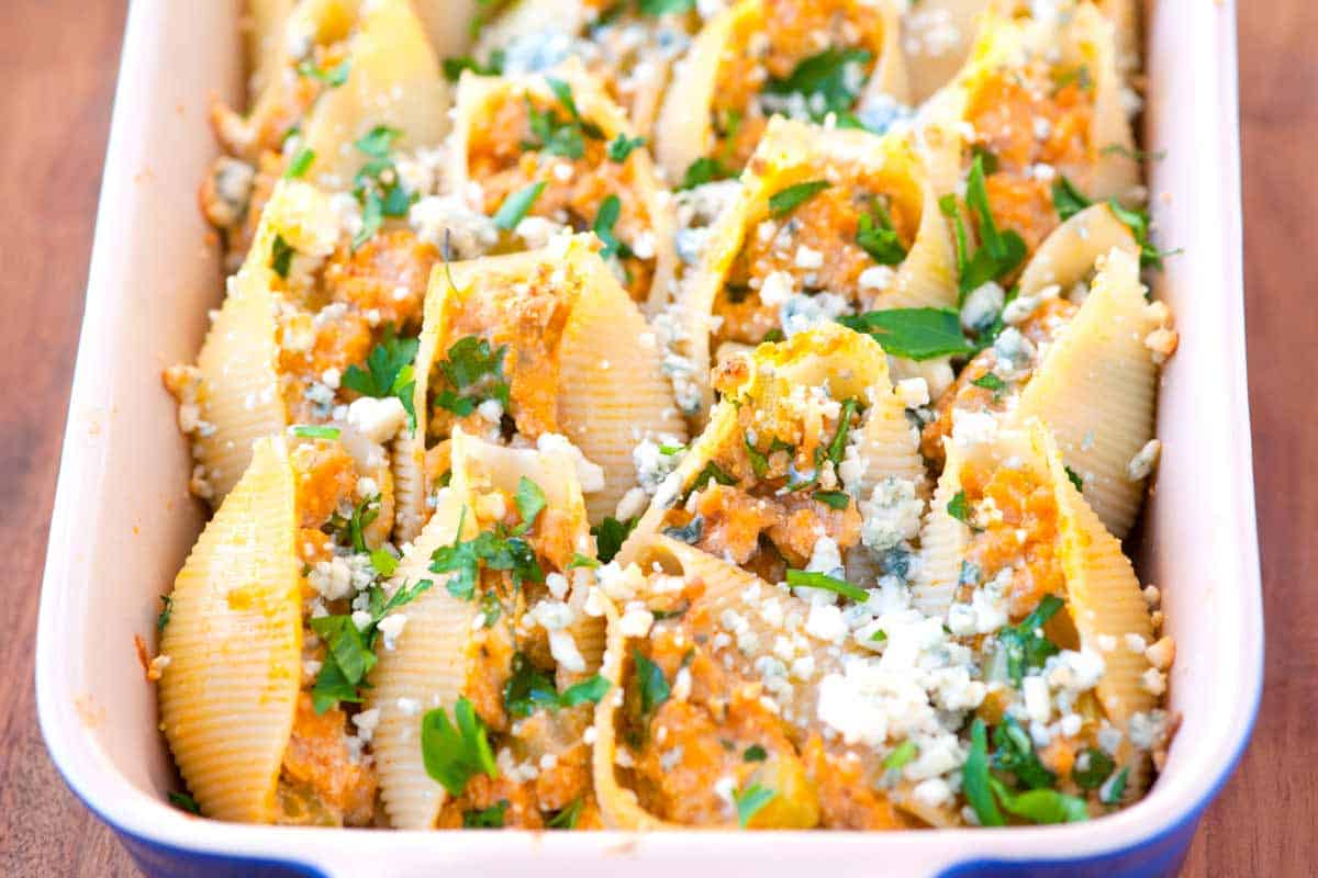 Buffalo Chicken Stuffed Shells Recipe