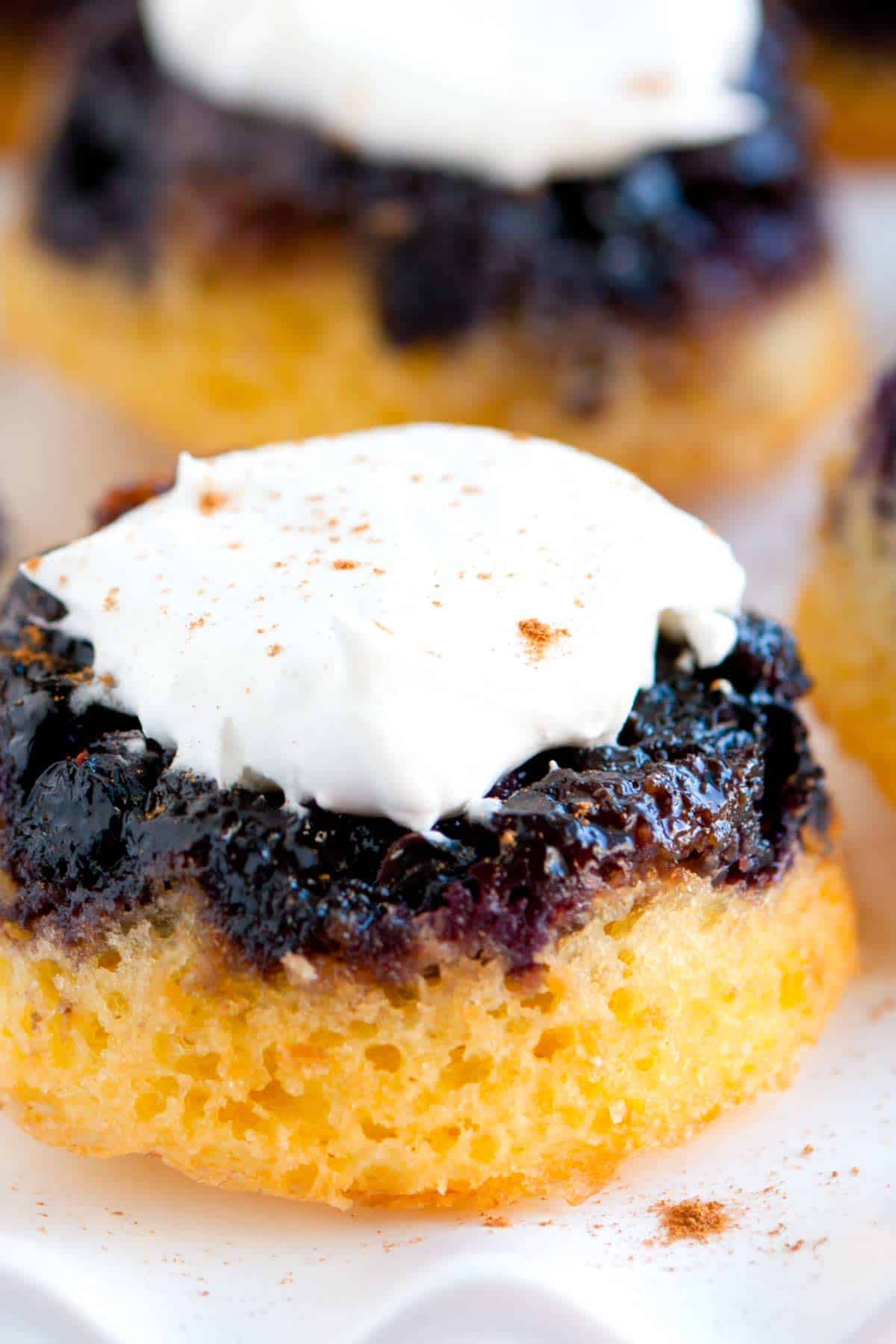 Mini Upside Down Blueberry Cakes How to Make Mini Blueberry Cakes