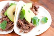 Tender Shredded Beef Tacos