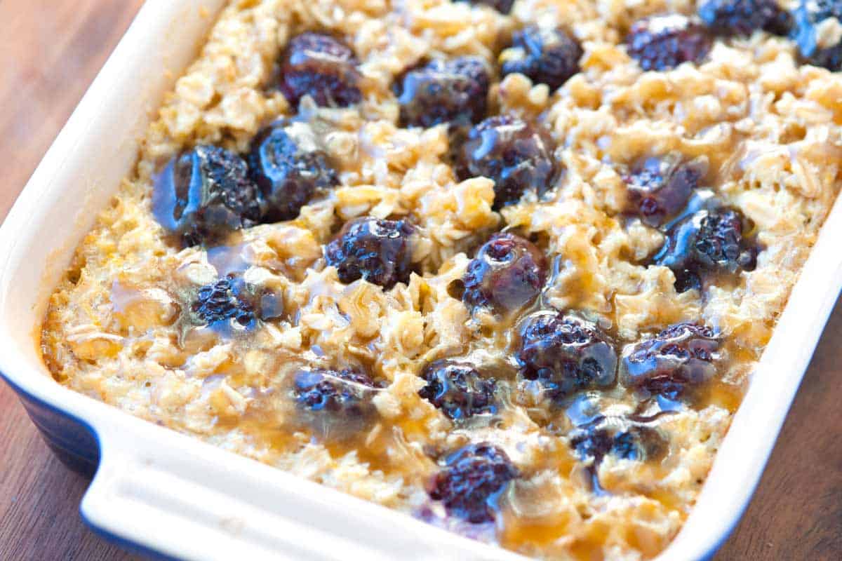 Blackberry Baked Oatmeal