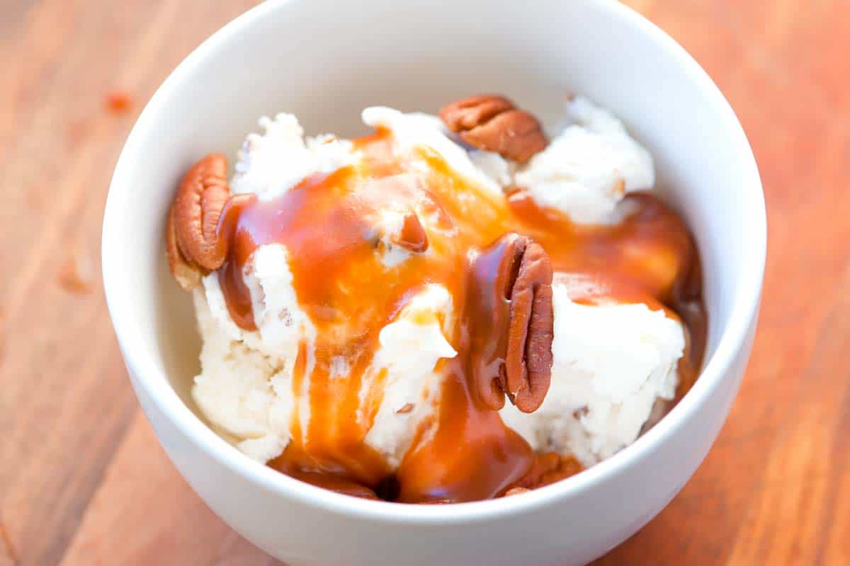 Salted Caramel Sauce over ice cream