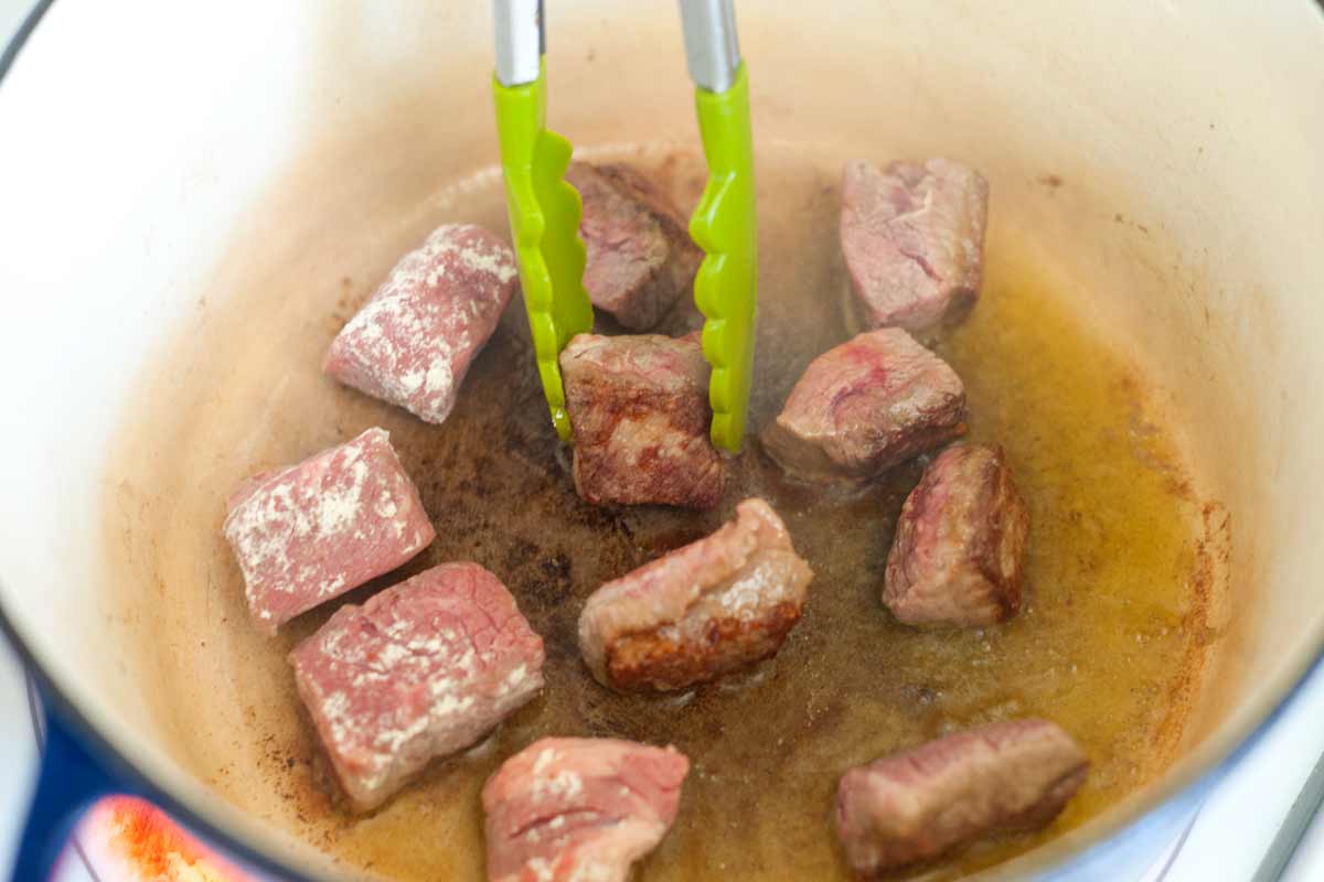 Guinness Beef Stew Recipe How to Make Guinness Beef Stew: Browning the Beef