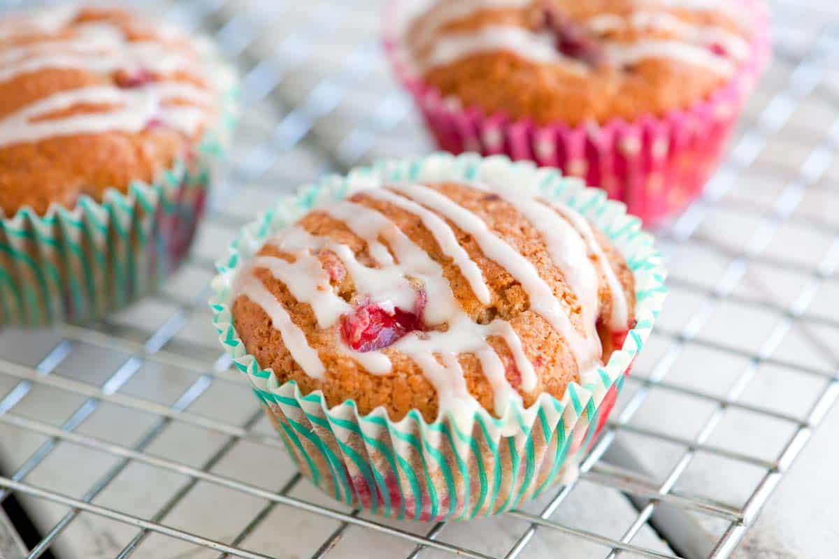 Simple Strawberry Yogurt Muffins