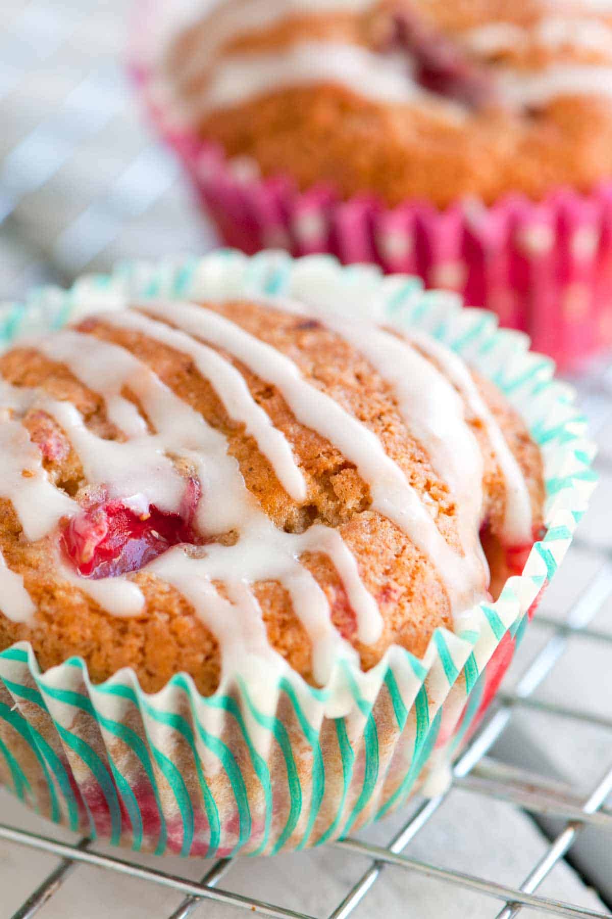 Strawberry Yogurt Muffins