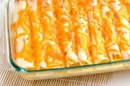 Breakfast Enchiladas Recipe with Ham and Peppers