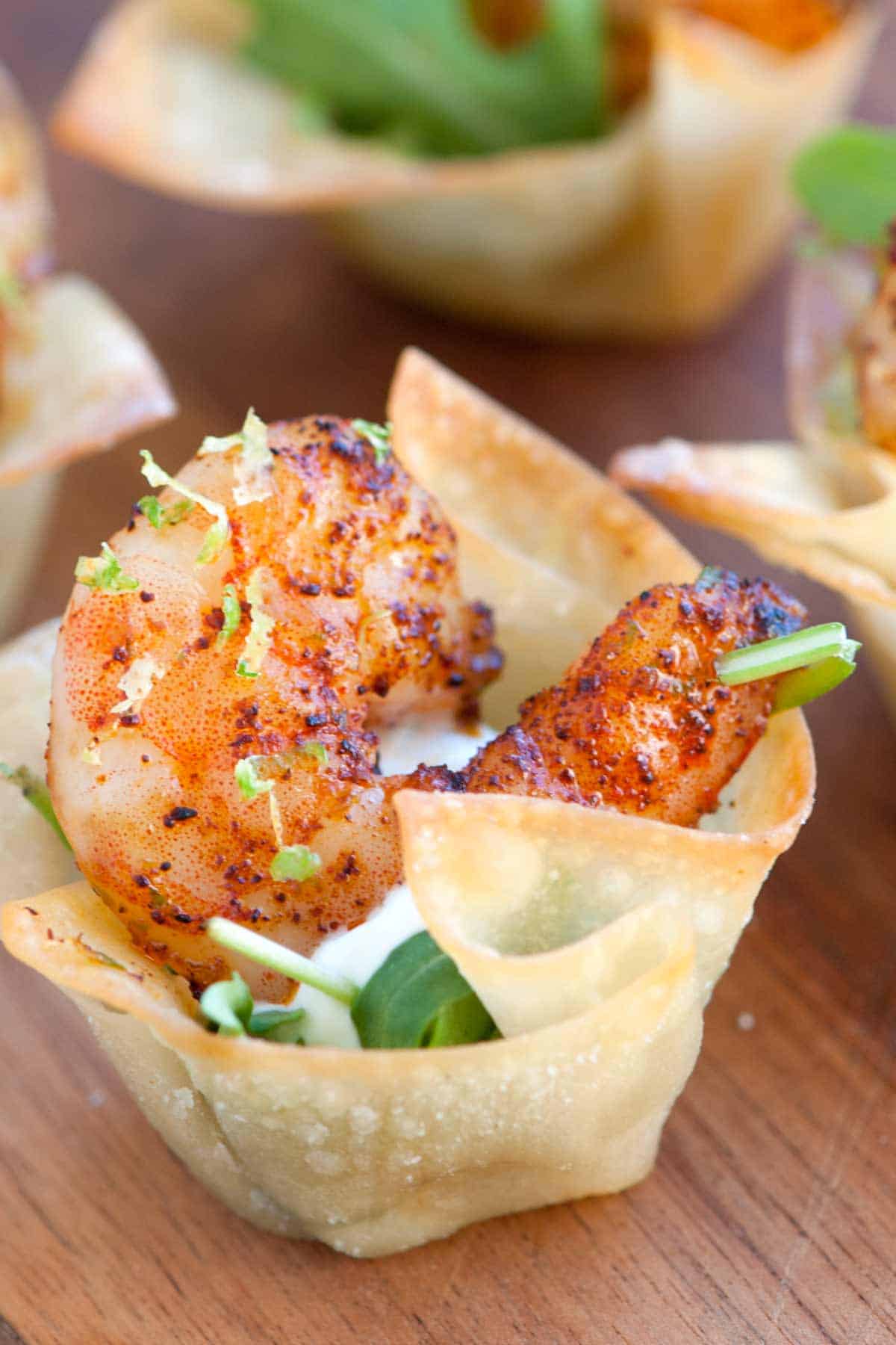 Chili Lime Shrimp Cups