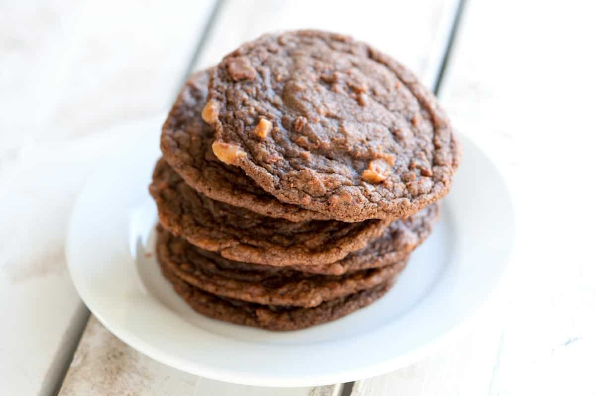 Easy Chocolate Toffee Cookies Recipe